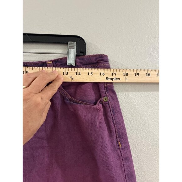 Ralph Lauren Polo Skirt Jeans RL 1967 Vintage Purple Cotton Denin Mini Skirt - Picture 6 of 7